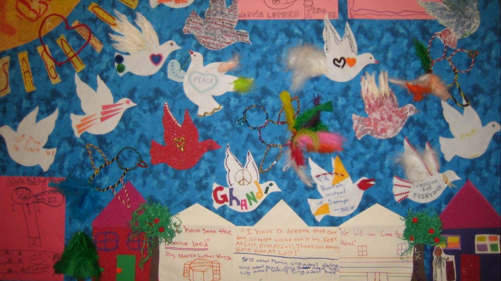 A mural of Sagamore Village created by Study Center Students